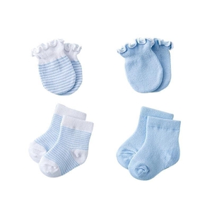 Product Set sock & glove blue base image