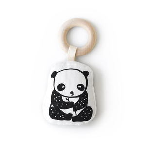 Product Wee Gallery - Teether Toy with Wooden link & pillow Panda base image